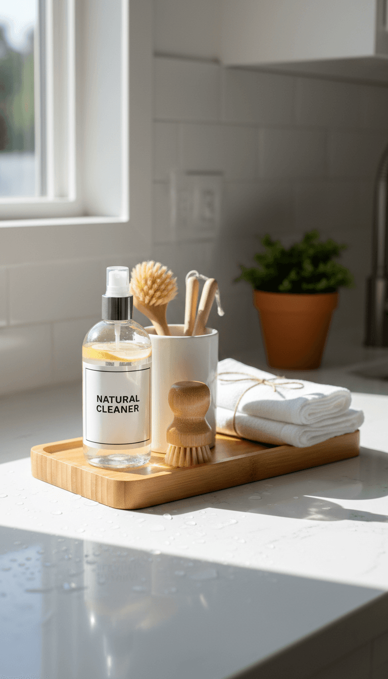 Clean kitchen surface showing attention to detail